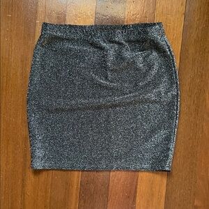 SHEIN Black Sparkle Pencil Skirt
